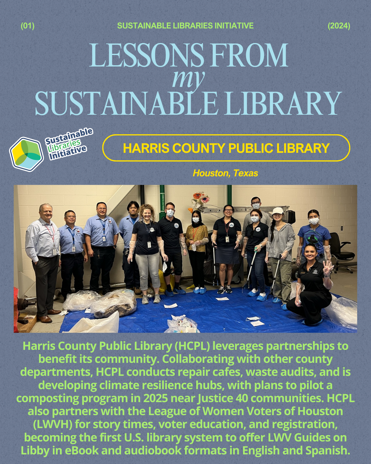 Harris County Lessons from my Sustainable Library