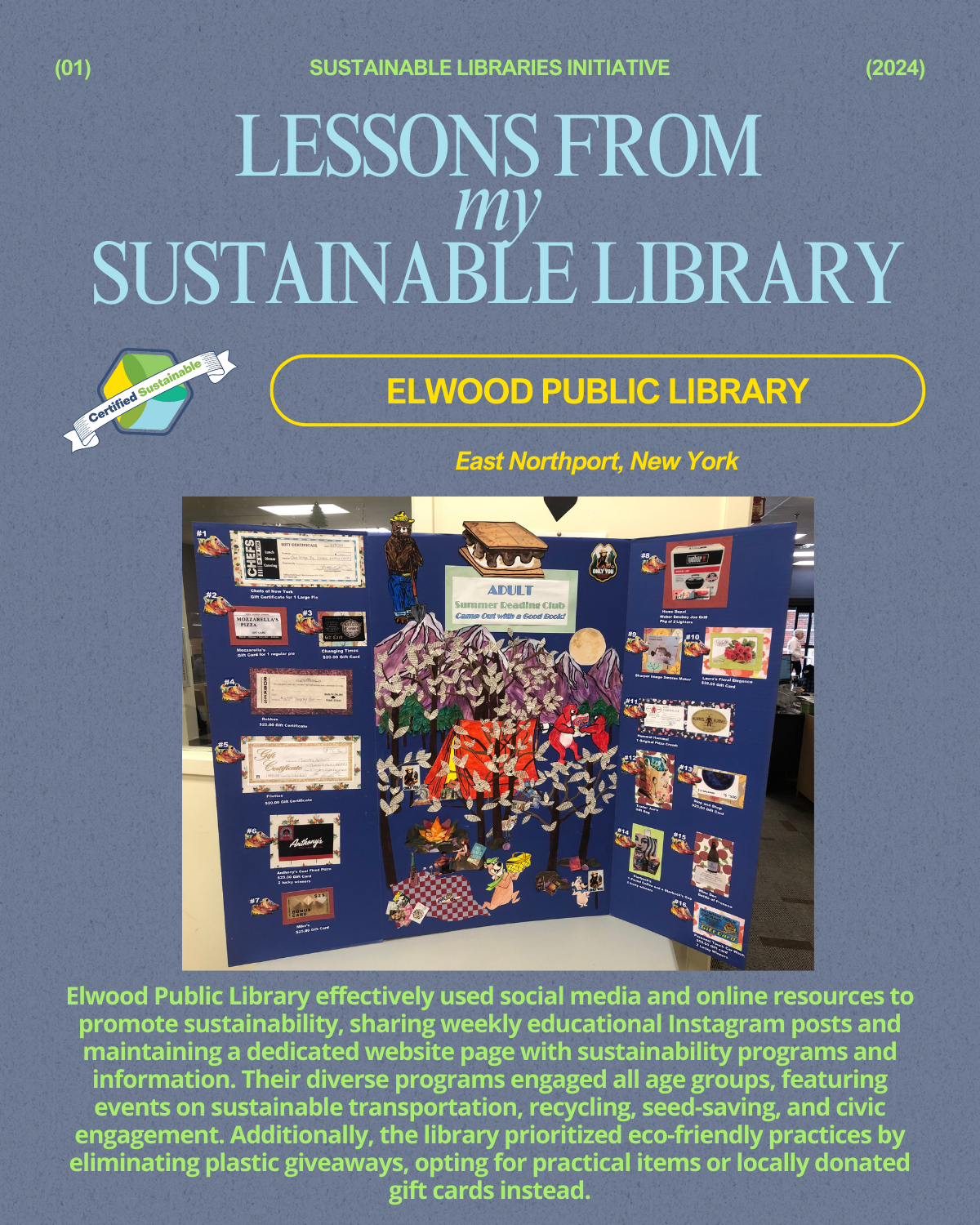 Elwood Public Library Lessons from my Sustainable Library