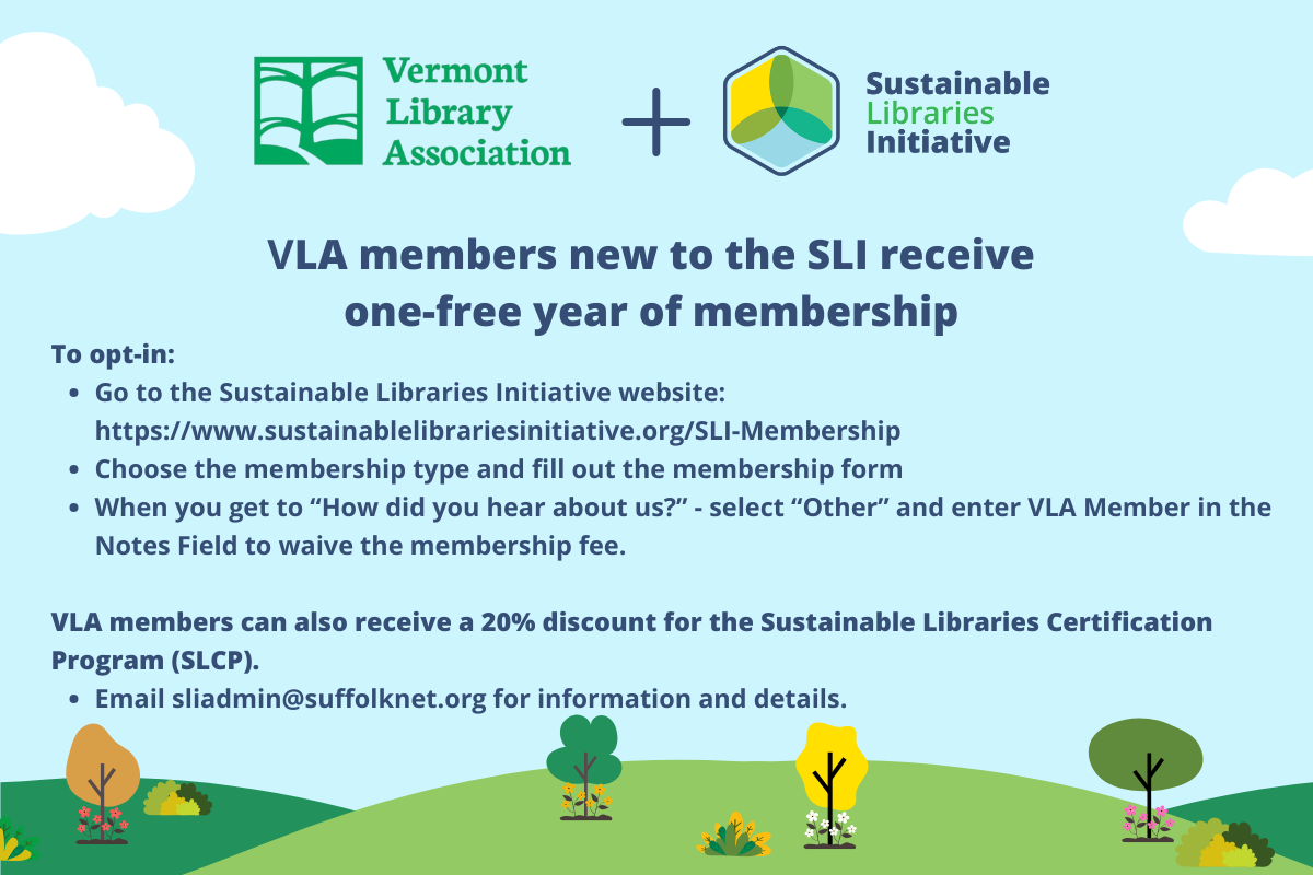 Vermont Library Association + SLI MOU Image