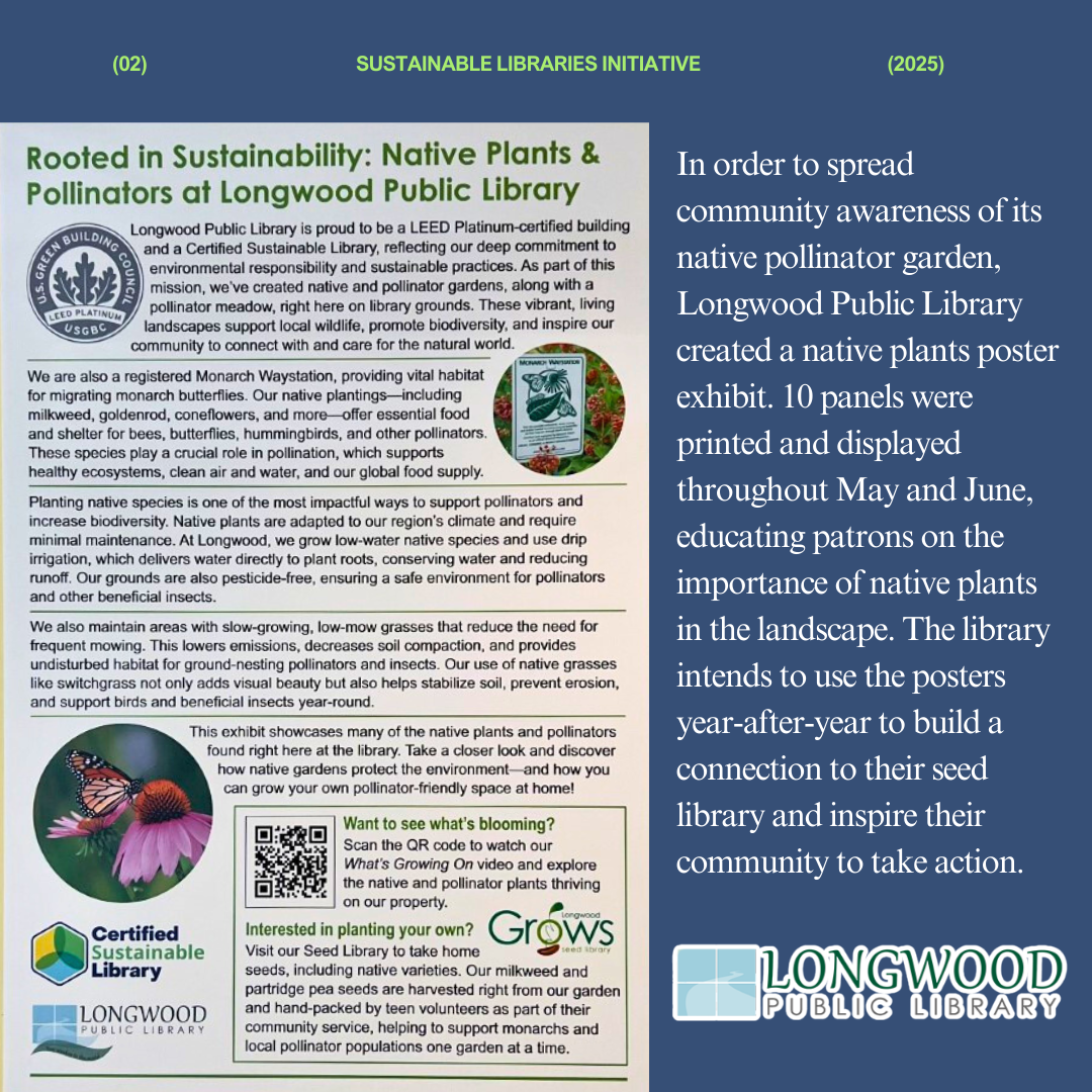 Lessons From My Sustainable Library - Longwood Public Library 