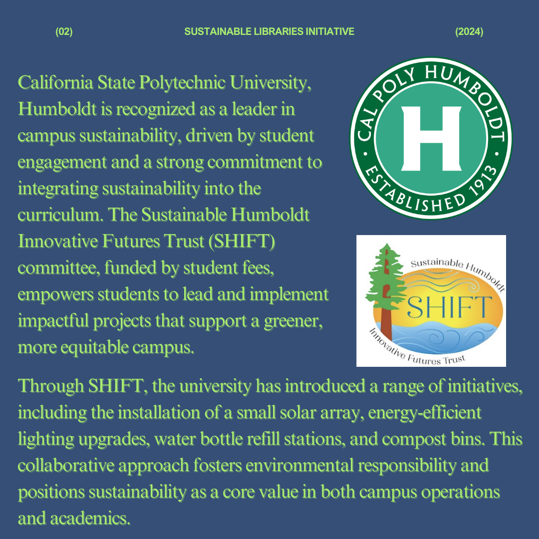 Lessons From My Sustainable Library - Cal Poly Humboldt