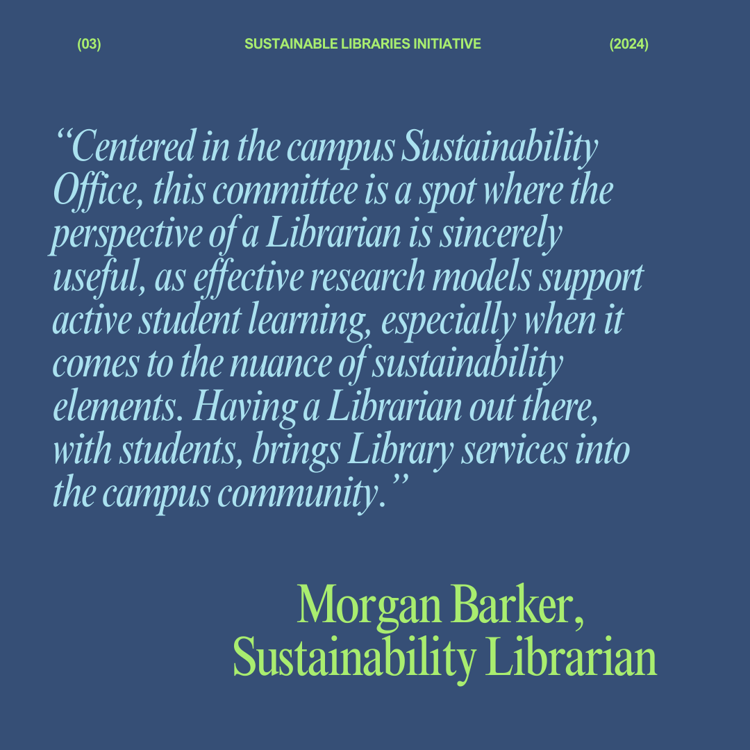 Lessons From My Sustainable Library - Cal Poly Humboldt