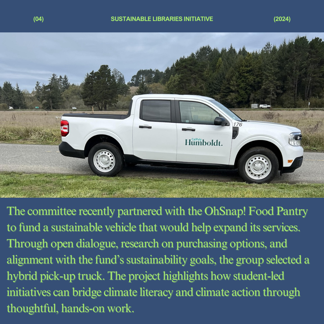 Lessons From My Sustainable Library - Cal Poly Humboldt