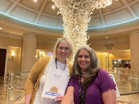 Photo of Aileen and Beth at NYLA SSL Conference May 2022