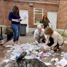Harborfields waste audit team